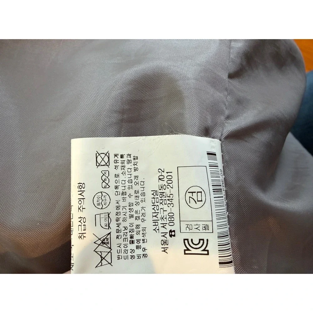 Moscona Grey Open Front Duster Coat Lightweight Longline Jacket Modern Chic M - Picture 5 of 6